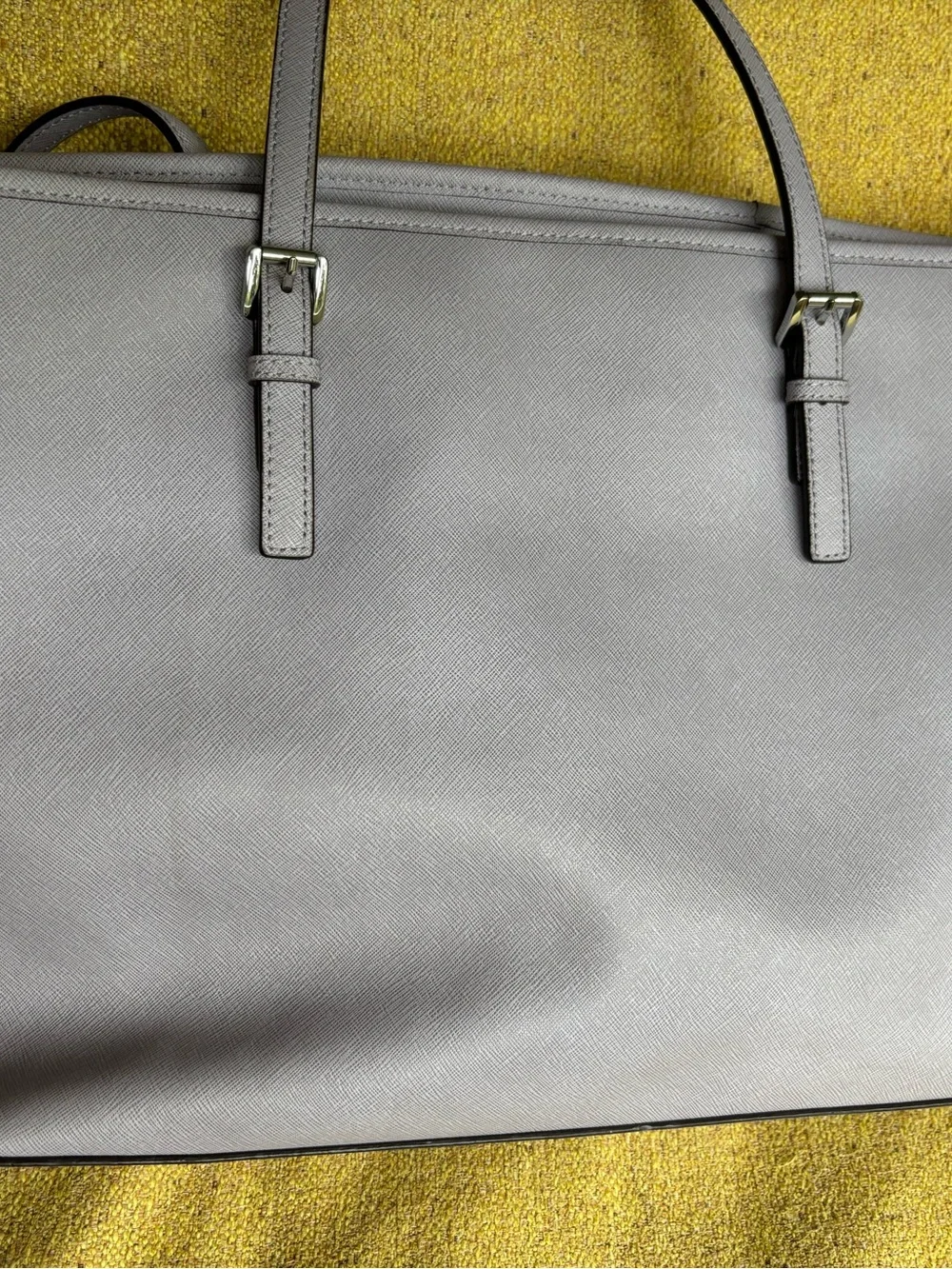 MICHAEL Michael Kors Gray/light purple Logo Tote Bag